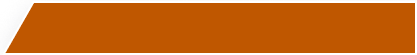Orange horizontal banner with a dark blue patterned left cap and a thin border along the bottom edge.
