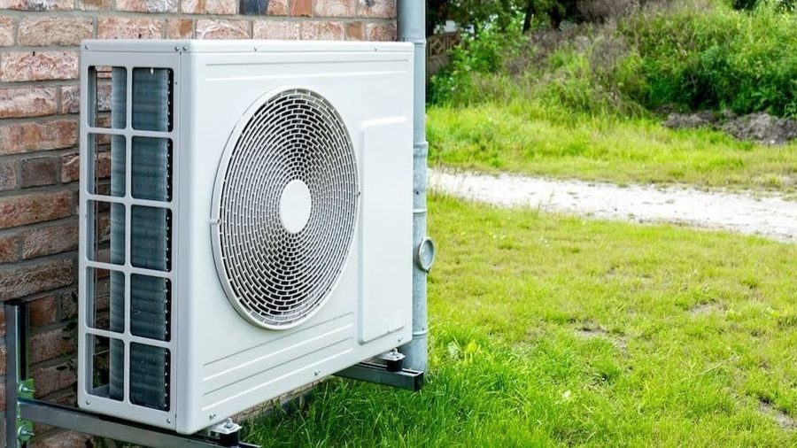 exterior heat pump