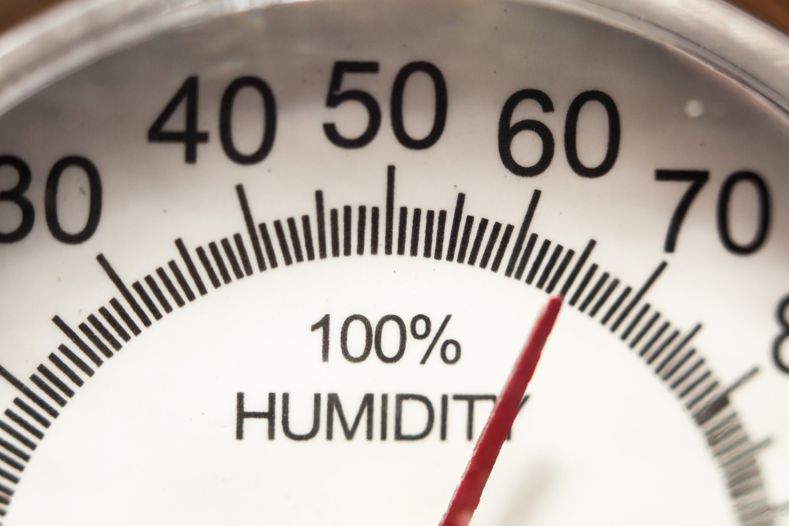 Hygrometer Gauge for measuring Humidity before Dehumidifier Installation in Wausau, WI