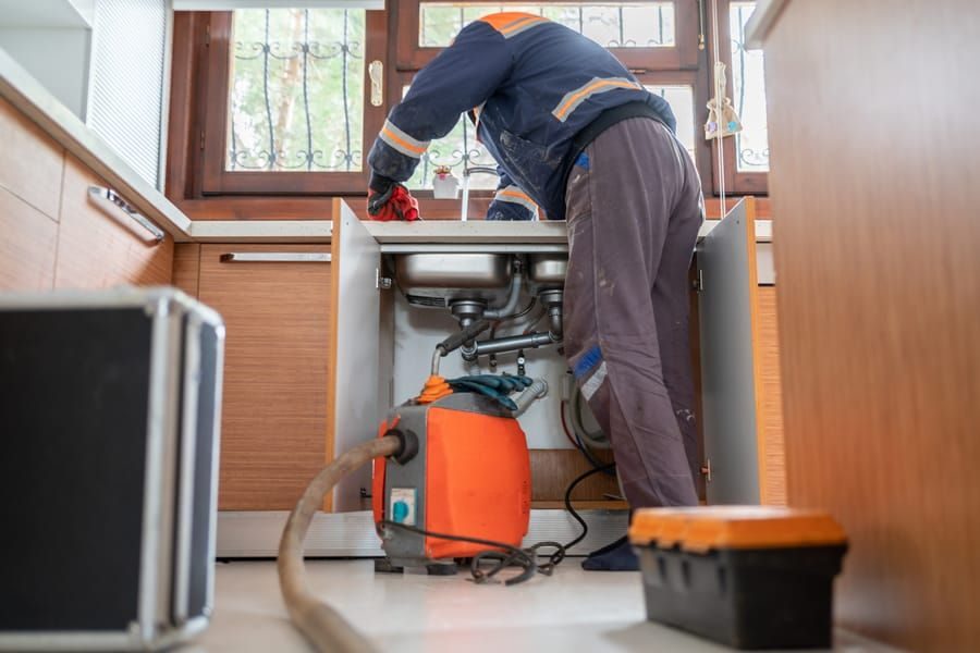 Drain cleaning in Madison and Greater Wisconsin clearing clogged pipes and restoring flow.