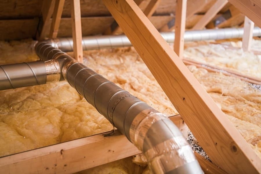 Duct cleaning service in Madison and Greater Wisconsin removing dust and debris from air ducts.