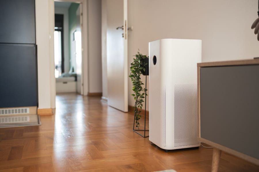 Electronic air cleaner installation in Madison and Greater Wisconsin improving air quality throughout home.