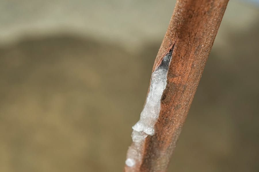 Frozen pipe repair in Madison and Greater Wisconsin restoring water flow in winter conditions.