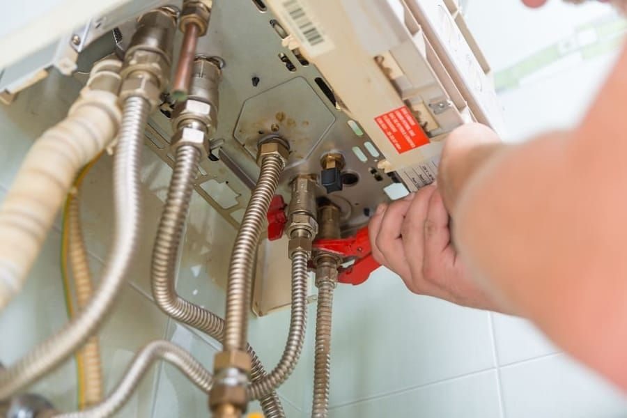 Furnace installation in Madison and Greater Wisconsin with new heating system setup.