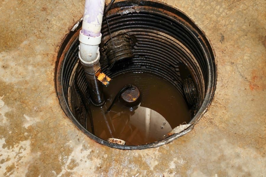 Sump Pump after repair needed due to lack of maintenance.