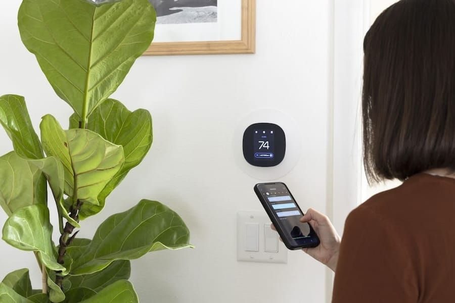 Thermostat installation in Madison and Greater Wisconsin with smart home temperature control setup.