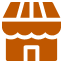 Storefront icon with an awning, representing a shop or store site section